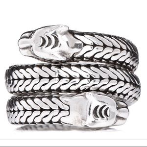 JOHN HARDY
Sterling Silver Macan Coil Ring 57 8